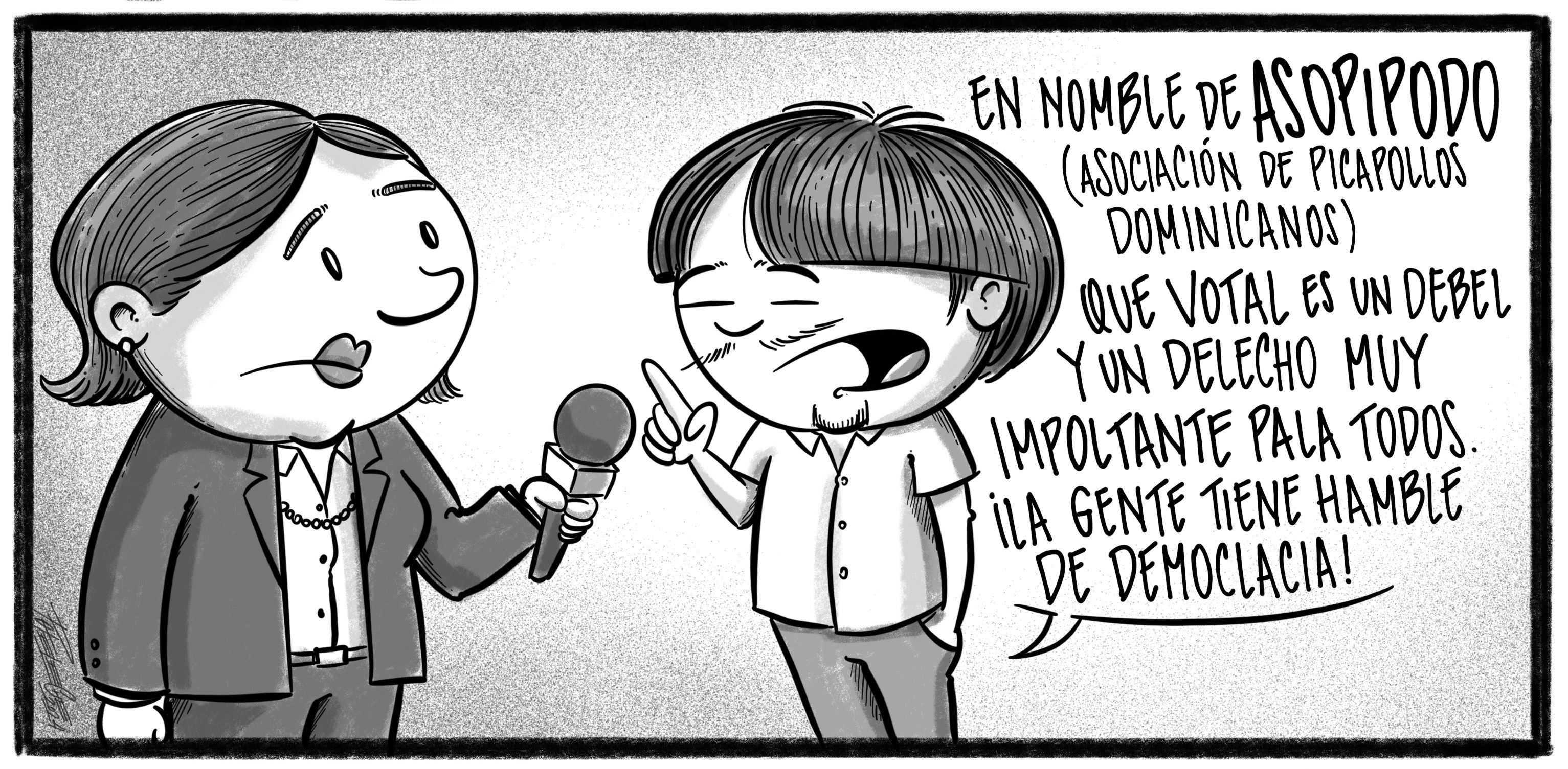 Caricatura de Noticiero Poteleche 15 febrero 2024