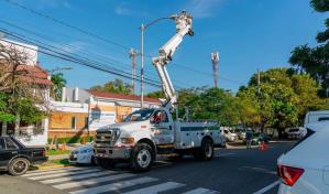 Edesur ilumina y habilita doble circuito donde funcionará centro de transmisión de datos de la JCE
