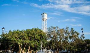 Turismo entrega remozado el parque de la Torre del Reloj en Montecristi