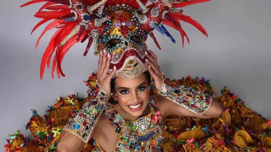 El espectacular traje típico de la representante dominicana en Miss Mundo