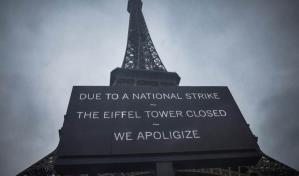 En París, la Torre Eiffel cierra por quinto día consecutivo
