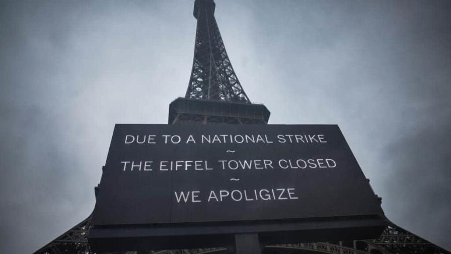 En París, la Torre Eiffel cierra por quinto día consecutivo