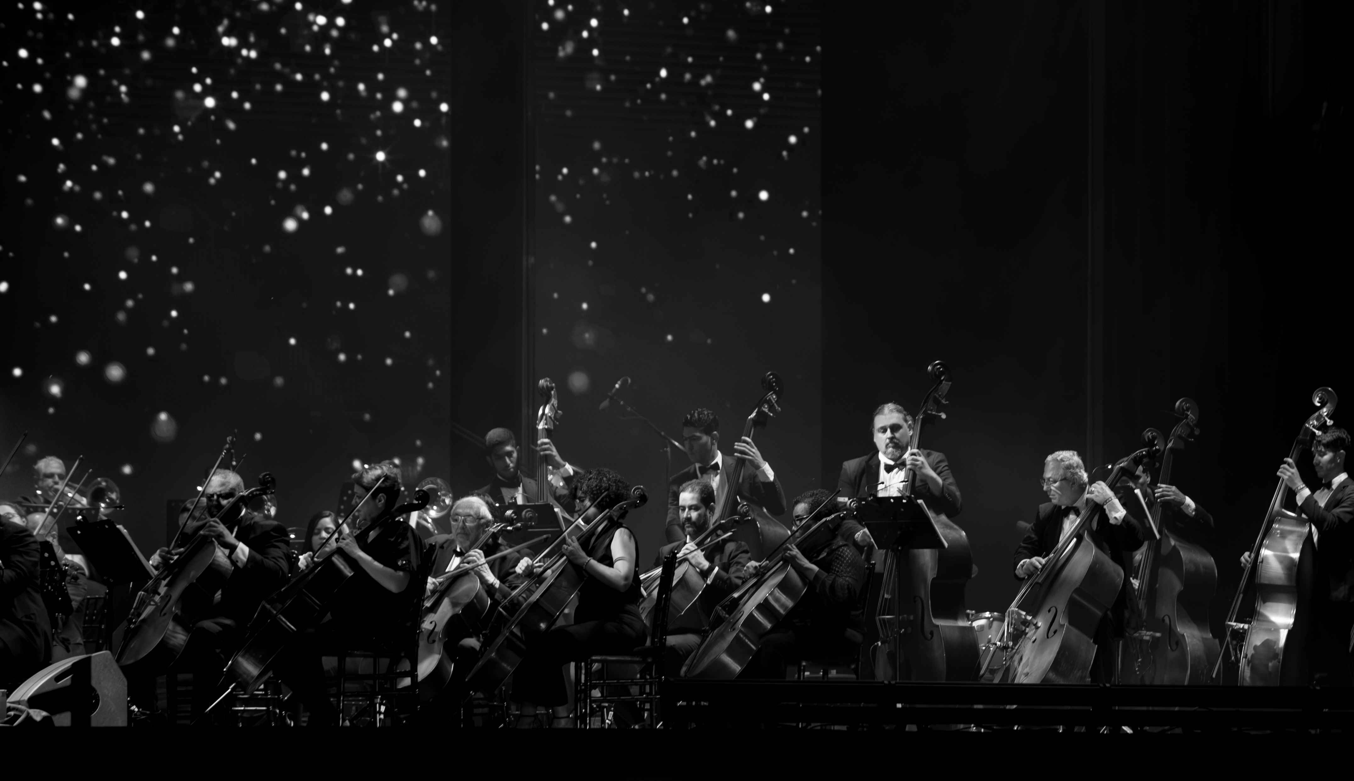 Orquesta Filarmónica Nacional en el concierto de Andrea Bocelli en Santo Domingo.