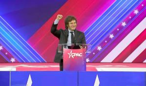 No dejen avanzar el socialismo, dice Milei en EEUU