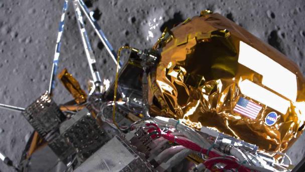 El módulo Odiseo agota sus últimas horas en la Luna enviando más datos y fotografías