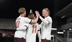 Haaland se desata con un repoker en la goleada del Man City ante Luton en la Copa FA