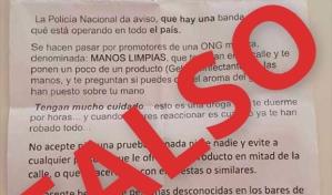 Polic&iacute;a Nacional desmiente alerta de supuesta banda Manos limpias para robar a ciudadanos