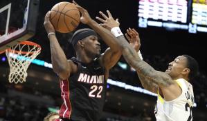 Butler anota 37 puntos y el Heat supera al Jazz 126-120 para su d&eacute;cima victoria en 13 partidos