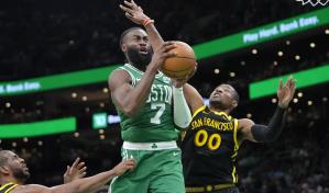Brown y Tatum gu&iacute;an a Celtics a tercera victoria mas holgada de Boston, al vencer 140-88 a Warriors