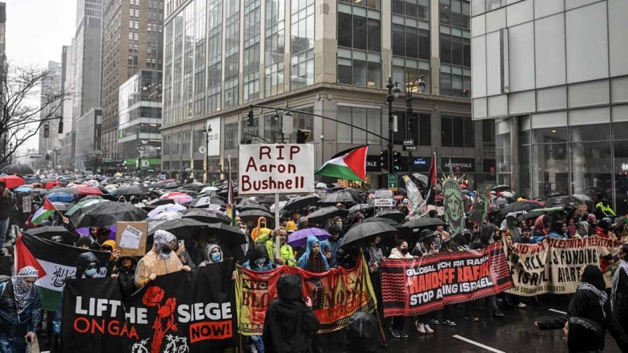 Miles de personas salen a protestar a favor de Palestina en varias ciudades de EE.UU.