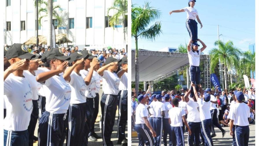 Policía Comunitaria con exhibiciones juveniles y atletas en la primera carrera 5k de la Policía Nacional