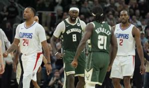 Bucks no cuentan con Antetokounmpo, pero aun así derrotan a los Clippers 113-106