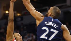 Rudy Gobert y Michael Conley impulsan a Timberwolves a superar 119-114 a Trail Blazers