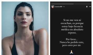 Mensaje preocupante de Eva Arias en Instagram: Nunca he pedido esto, pero oren por m&iacute;