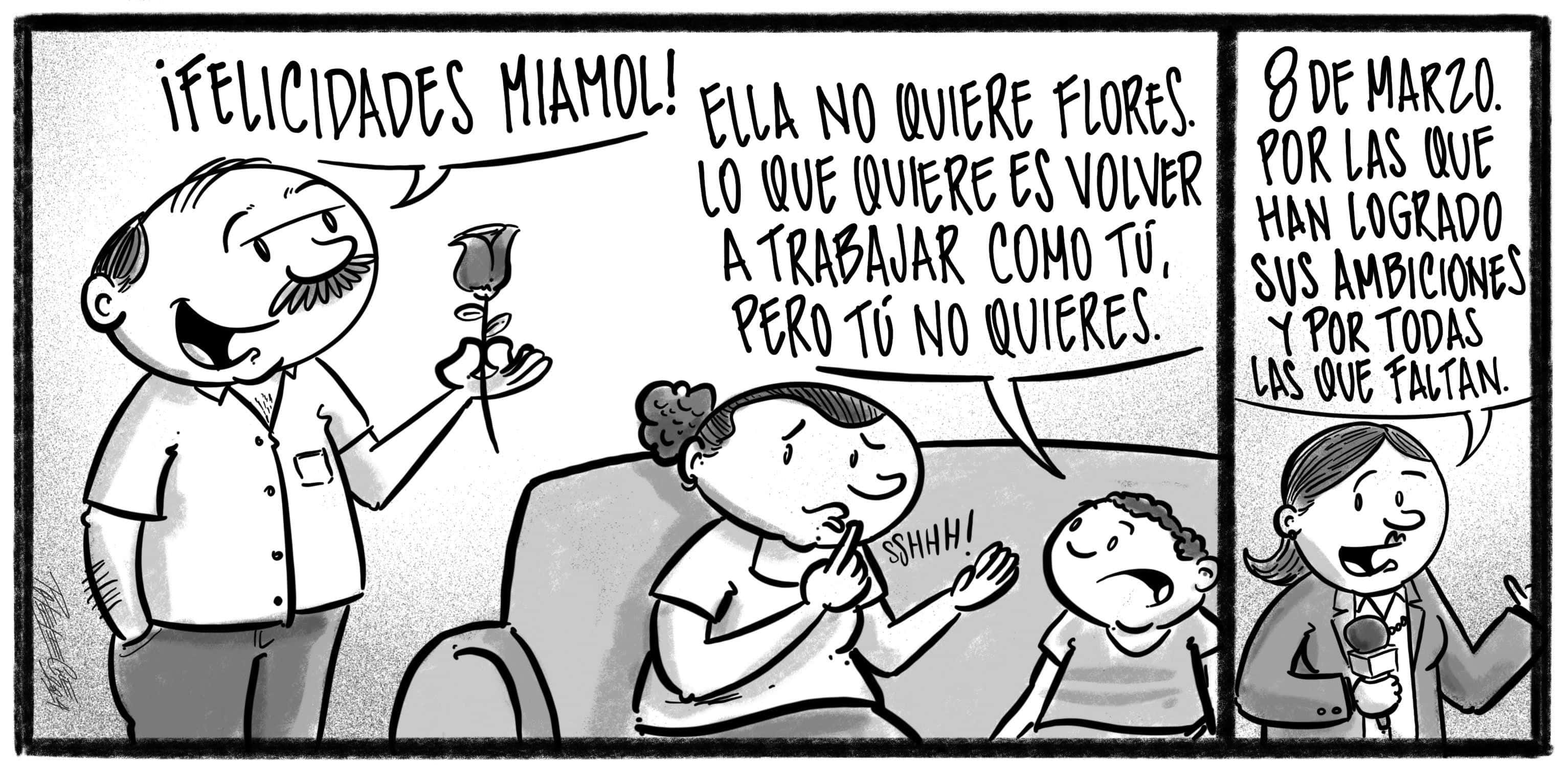 Caricatura de Noticiero Poteleche 8 marzo 2024