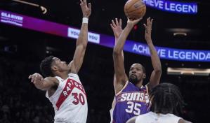 Kevin Durant anota 35, Allen añade 26 y Suns vencen 120-113 a Raptors