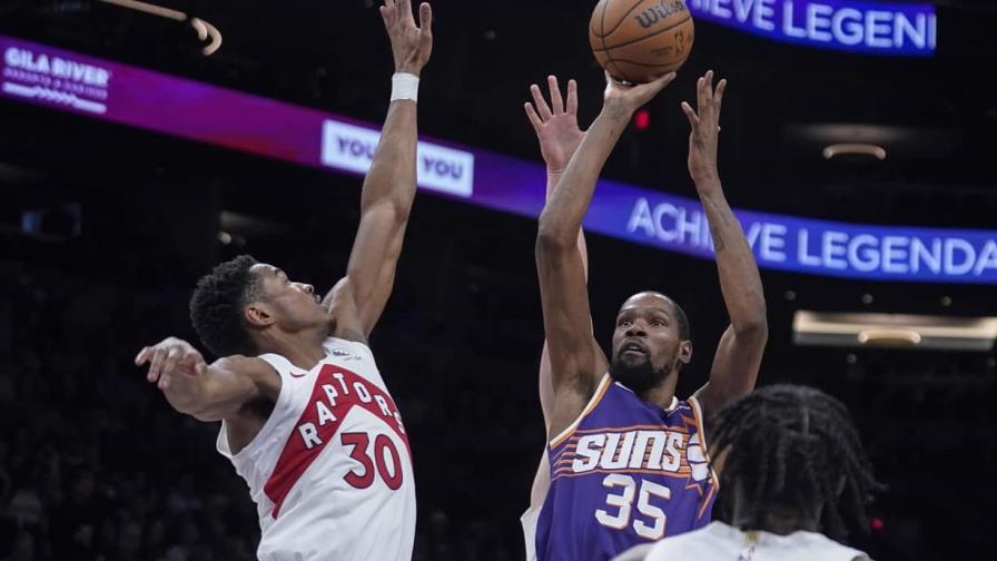 Kevin Durant anota 35, Allen añade 26 y Suns vencen 120-113 a Raptors