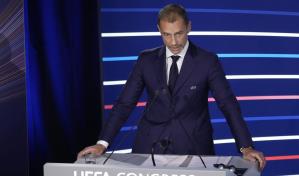 Ceferin, presidente de la UEFA, apoya al jefe del fútbol italiano acusado de desvío de fondos