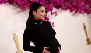Vannesa Hudgens presume primer embarazo en alfombra roja de los Óscar