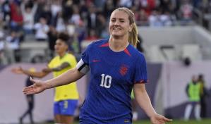 Con gol de Lindsay Horan, Estados Unidos vence 1-0 a Brasil y se corona en la Copa Oro Femenina