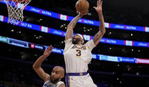 Anthony Davis abusa de Timberwolves con 27 puntos y 25 rebotes en trinfo de Lakers por 120-109