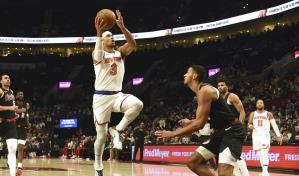 Sin problemas, Knicks superan 105-93 a Trail Blazers; Jalen Brunson firma 45 puntos