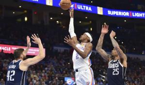 Thunder aprovecha la ausencia de Luka Doncic para vencer 126-119 a Mavs