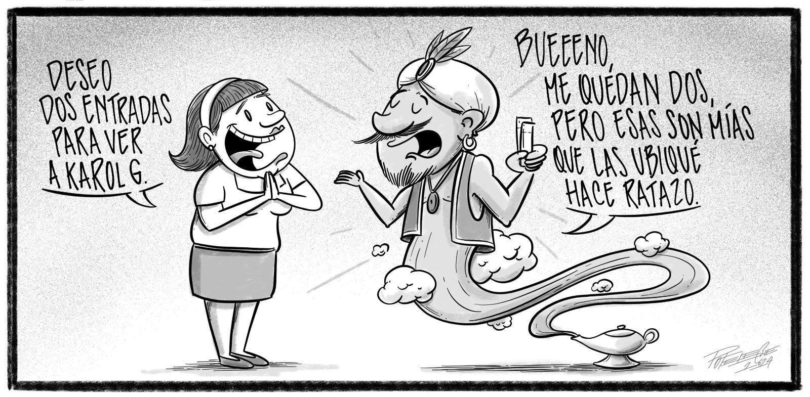 Caricatura de Noticiero Poteleche 16 marzo 2024