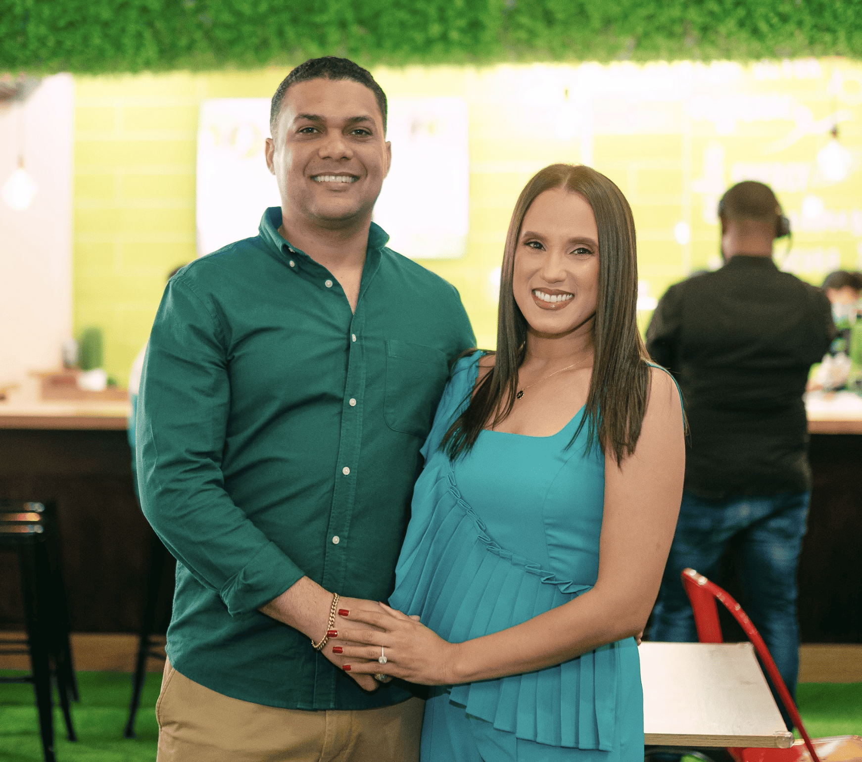 Juan Carlos Martínez y Wendy del Rosario.