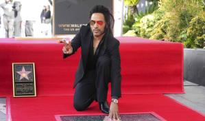 Lenny Kravitz recibe estrella en el Paseo de la Fama de Hollywood