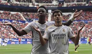 Con doblete de Vinícius, Real Madrid sale airoso en visita a Osasuna