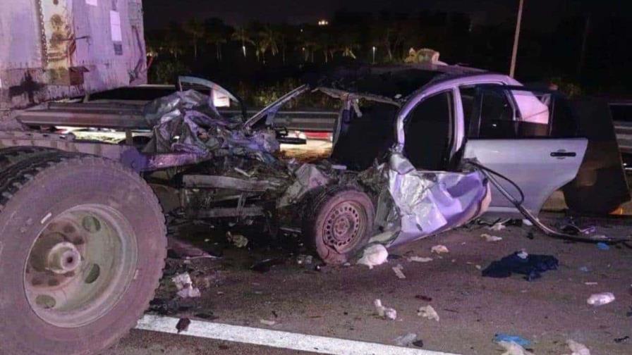 Seis personas heridas por choque entre varios vehículos en la autopista del Coral en La Romana