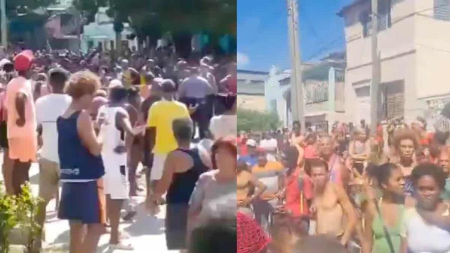 Cientos de personas protestan en Santiago de Cuba por la falta de comida y los apagones