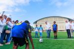 Presidente Abinader deja inaugurada la remodelación del campo de fútbol Leonel Plácido