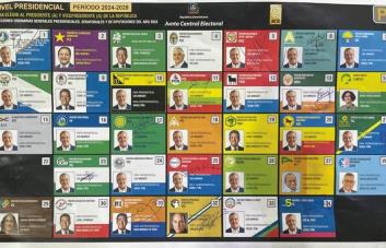 JCE trabaja en la confección de la boleta electoral presidencial