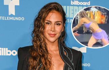 Video | Greeicy Rendón sufre un calambre en pleno concierto ...
