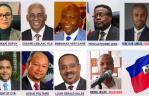 Los nueve miembros del Consejo Presidencial encargados de la transición en Haití