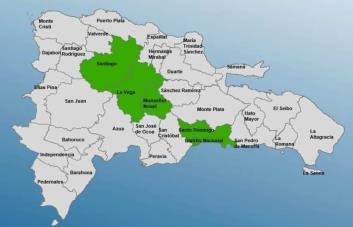 COE coloca al Gran Santo Domingo y otras tres provincias en alerta por aguaceros este jueves
