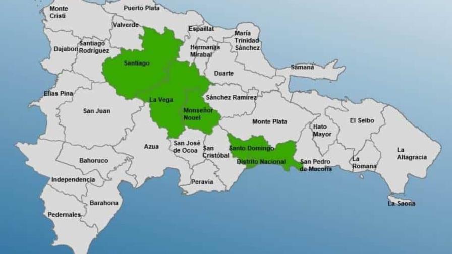 COE coloca al Gran Santo Domingo y otras tres provincias en alerta por aguaceros este jueves
