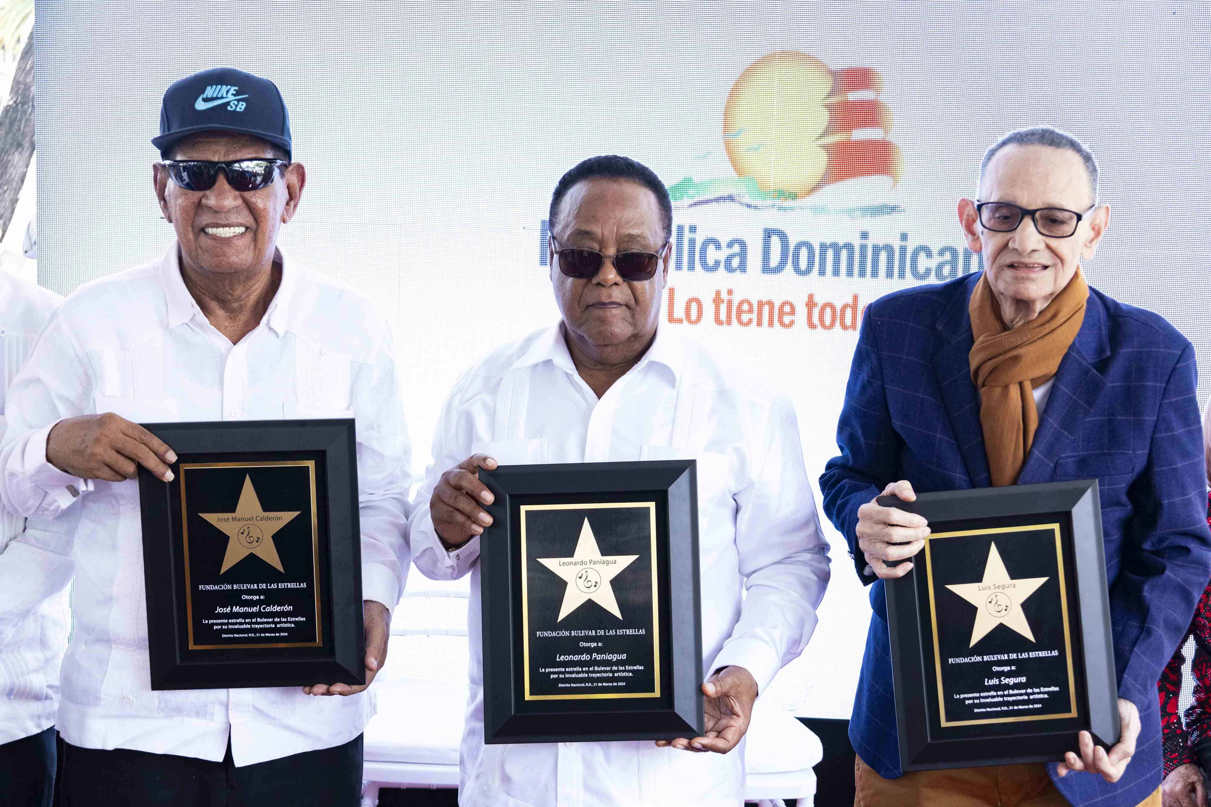 Luis Segura, Leonardo Paniagua y José Manuel Calderón.