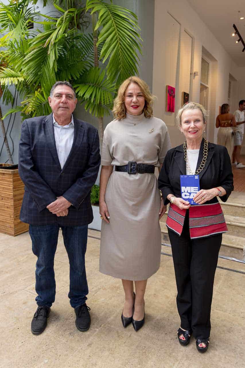 Gamal Michelén, Milagros Germán y Anne Lemaistre.