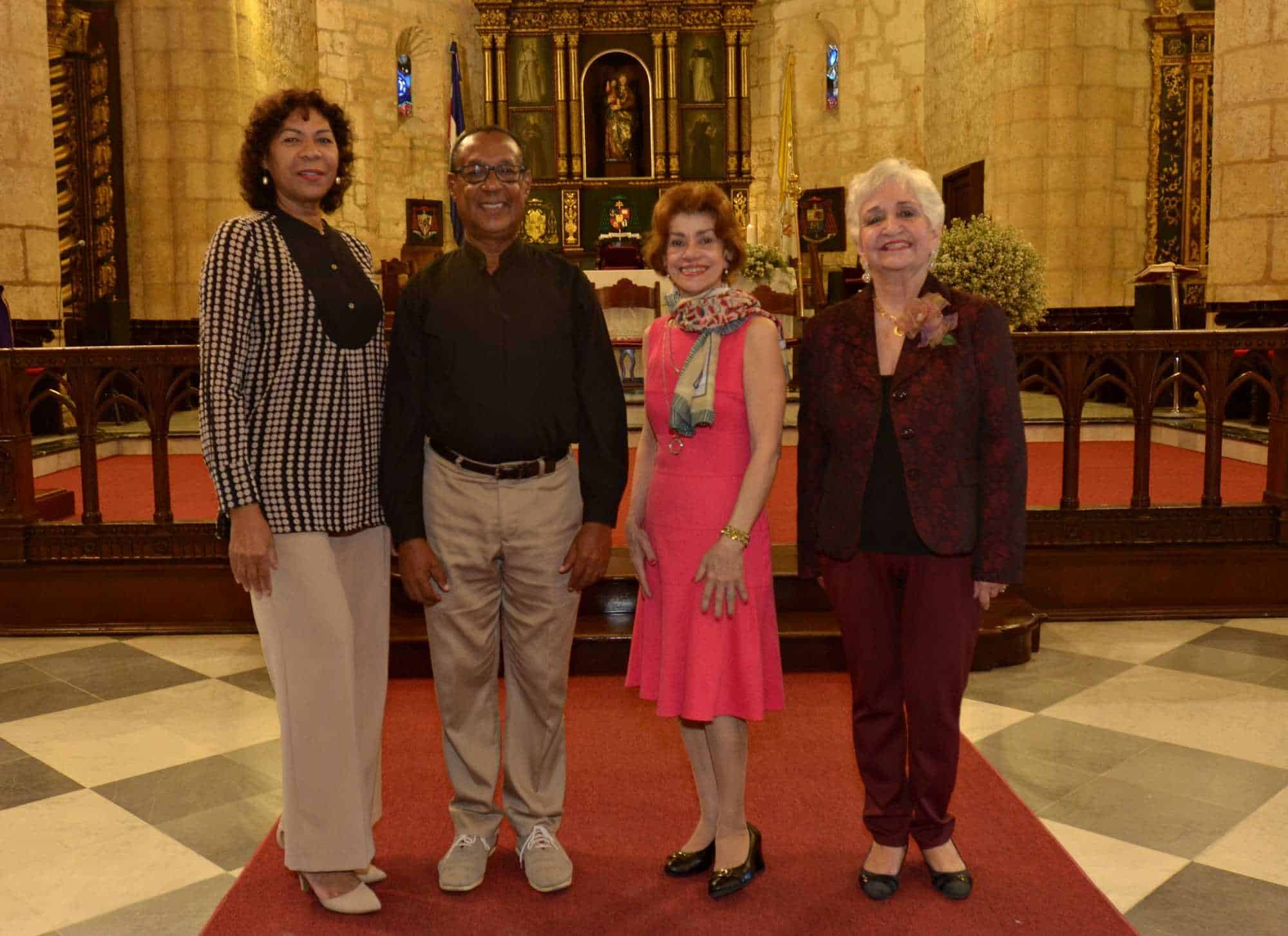 Evelyn Rojas, José Bautista, Ana Maria de Brache y Margarita Mendoza.