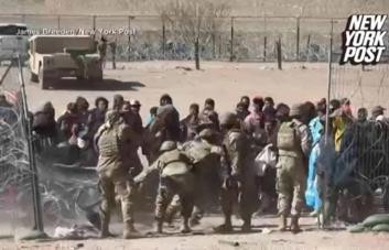 Decenas de migrantes vulneran una cerca en la frontera e ingresan a EEUU