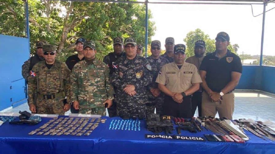 Operación Relámpago: autoridades ocupan drogas y armas en La Romana