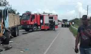 Se registra accidente múltiple en la Autovía del Coral