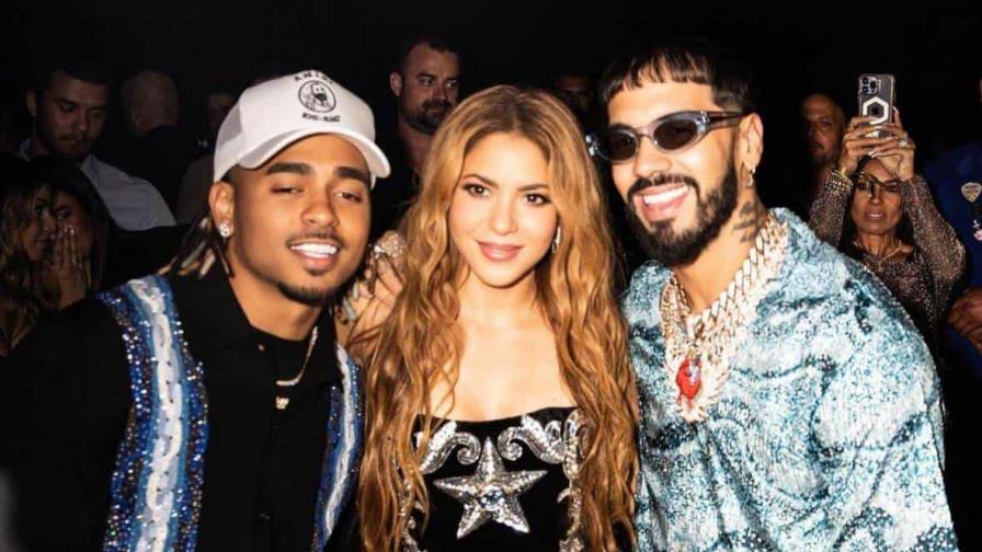 El encuentro de Shakira con Ozuna y Anuel en el lanzamiento de Las mujeres ya no lloran
