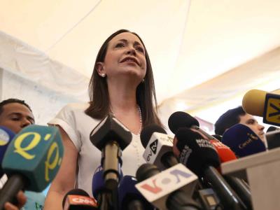 "Maduro tiene un bloqueo electoral en Venezuela": Corina Machado