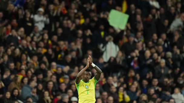 Con Vinicius como capitán, Brasil iguala 3-3 ante España en partido contra racismo