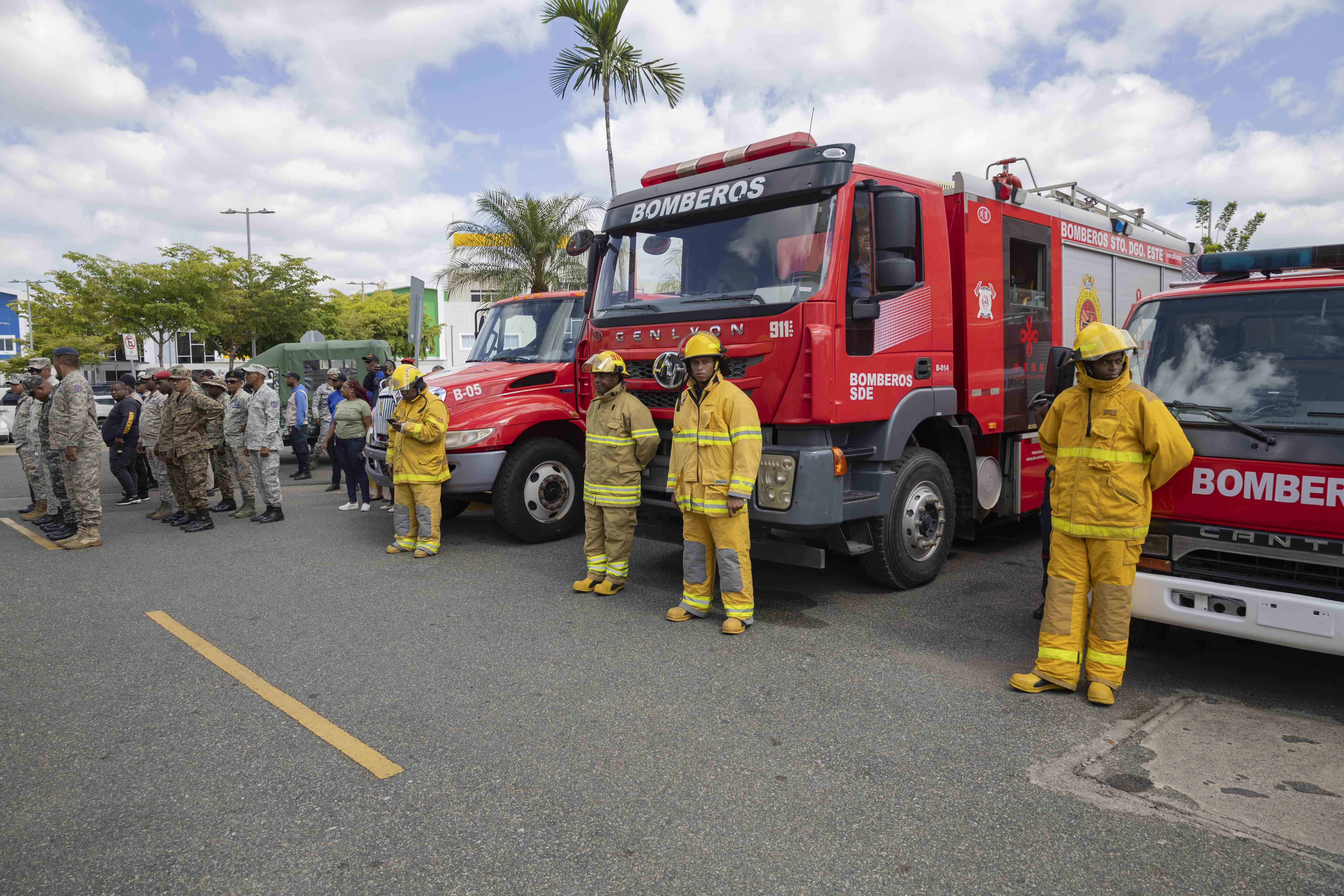 Parte del equipo de rescate 