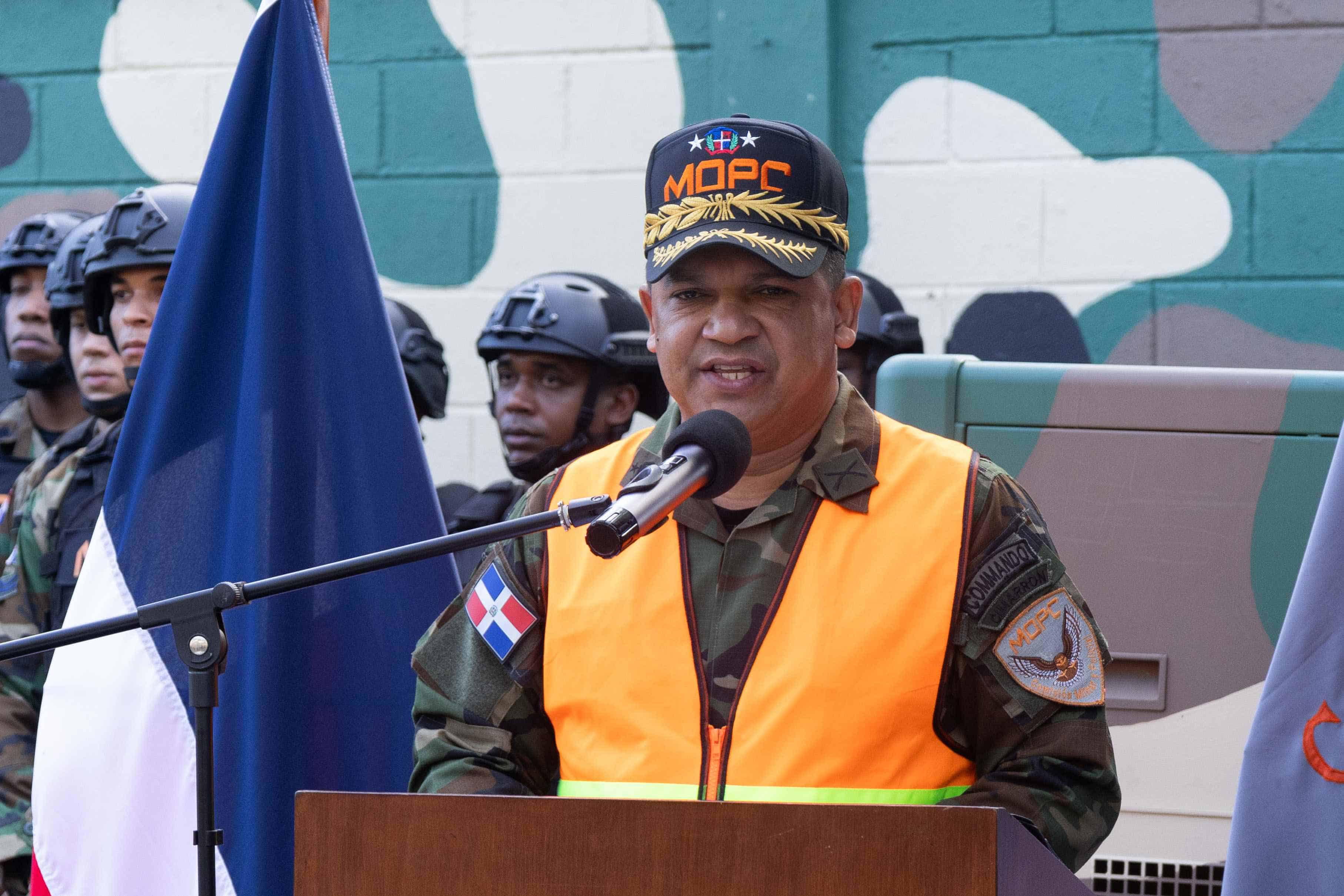 Mayor general Rafael Vásquez Espínola, director de Comipol